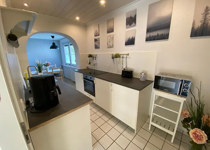 Feriehus Schickes Ferienhaus, Freistehend, Direkte Waldlage, Terrasse, Garten, Wlan Wienrode